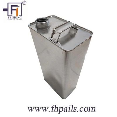 UN Rated 2 Gallon Tinplate Oblong Can For Chemical Engine Oil