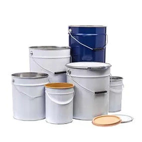 1 Gallon To 6 Gallon Food Safe Open Head Steel Pail With Food Grade Inner Coating