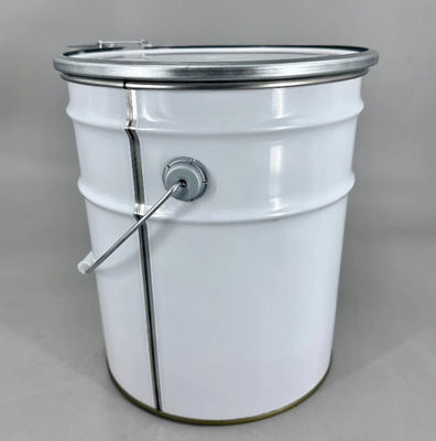 20L Open Head Steel Pail With Lid And Handle For Water And Solvent Base