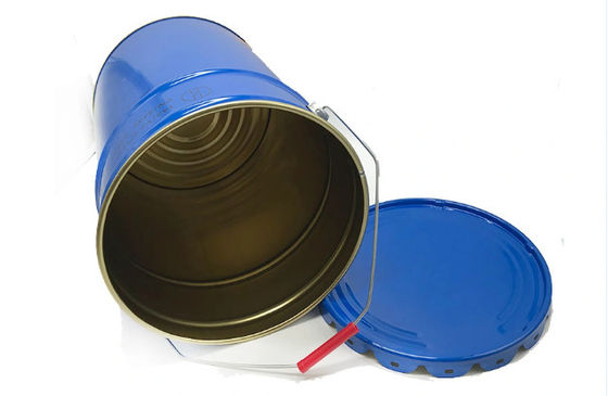 Tinplate Solvent Bucket With Flower Edge Lid UN Rated 5 Gallon