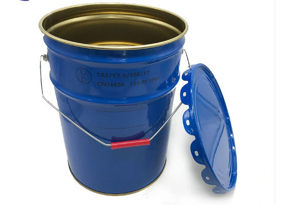 Tinplate Solvent Bucket With Flower Edge Lid UN Rated 5 Gallon