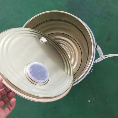 Round Food Safe Metal Buckets 5 Gallon 0.28-0.42mm