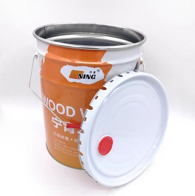 UN Rated 5 Gallon Open Head Steel Pail With Spouted Lug Cover
