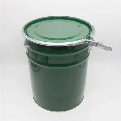 UN Rated 5 Gallon Steel Paint Bucket With Lever Lock Ring Lids