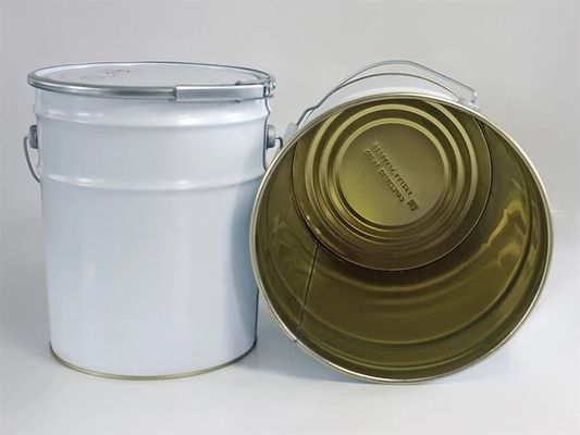 UN Rated Oil Chemicals 5 Gallon Metal Pails Corrosion Resistance