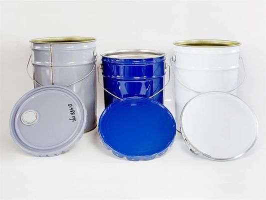 UN Rated Oil Chemicals 5 Gallon Metal Pails Corrosion Resistance