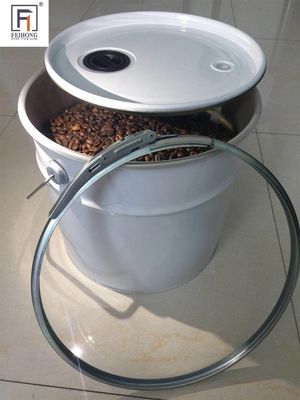 20L Round Food Safe Metal Buckets With A Valve For Storing 5–10KG