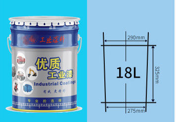 18L Tinplate Metal Paint Bucket For Industrial Paints