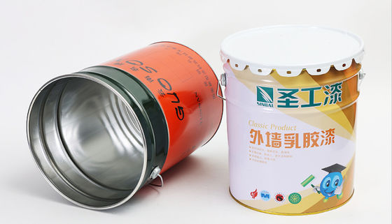 27-30 Gauge 5 Gallon To 25 Gallon Paint Container With Flower Edge Lid UN Approves