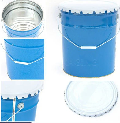 5 Gallon Steel Solid Solvent Bucket With Curly Edge Lid