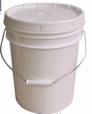 Polyethylene Plastic Bucket Containers 5 Gallon High Density For Lubricant Grease Storage