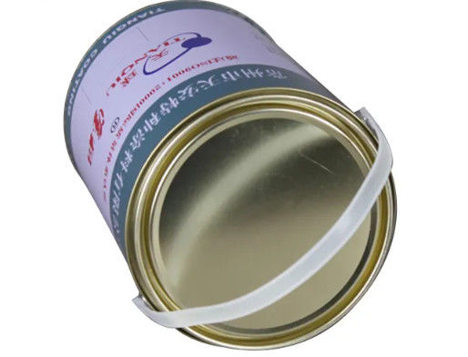 5 Liter Tinplate Cans With Lid Plastic Handle For Paints Storage