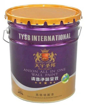 20L Metal Ink Bucket With Deeply Curly Lids 0.32-0.42mm