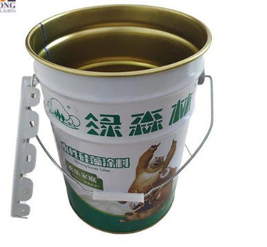 Open Head 16L Lubricant Oil Metal Bucket And Lid UN Approved