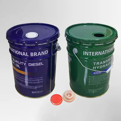 20L Metal Paint Bucket Spout Conical Tinplate Pail With Lid