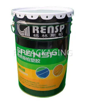 18L Steel Solvent Bucket With Lug Cover Round Tinplate