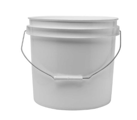 4 Gallon Lubricant Oil Bucket Round Open Head Plastic Pails For Sealant Storage