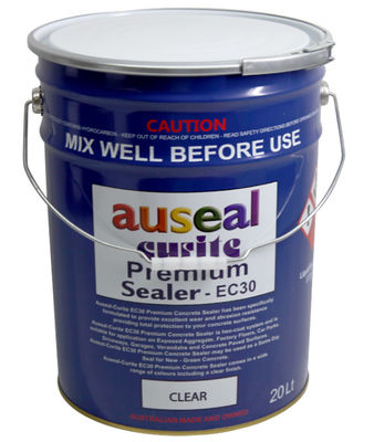 18L Metal Chemical Pails 0.32-0.42mm With Lever Lock Ring Lid