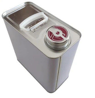 5L F Style Tin Oblong Can For Chemical Glue Storage With UN Approved