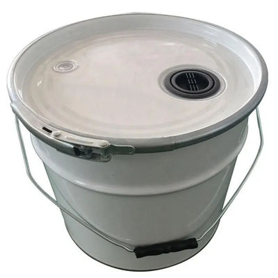 Food Grade Open Head Steel Round Metal Bucket With Lid For Dog Snack Cat Food Storage