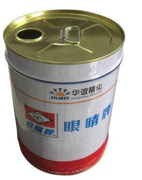 Tight Head 5 Gallon Metal Pails Gold Phenolic Lined With Spout