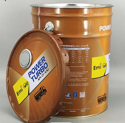 Tinplate 20L Metal Pail Bucket With Removable Flower Lug Lid