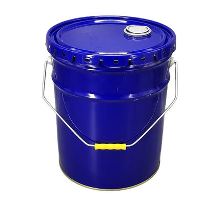Tinplate 20L Metal Pail Bucket With Removable Flower Lug Lid
