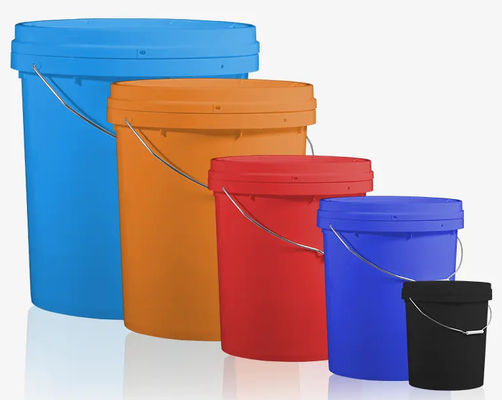 Round Plastics Buckets With Lids 2-3mm For Storaging