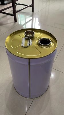 25L Tight Head Metal Pail Bucket With Spout For Gasoline Packages