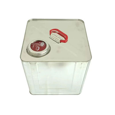 10L Rectangular Tight Head Pail Metal Square Empty Tin Cans For Diluter And Curing Agent Packages