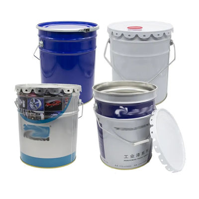 Hygienic Metal Grease Bucket Tinplate 1 Gallon To 6 Gallon