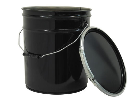 20 Litre Galvanized Paint Bucket With Printing Ideal For Industrial Applications