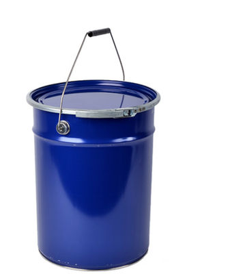 Blue Open Head 5 Gallon Metal Pail Rust Inhibited