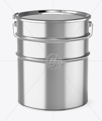 Reusable 16l Metal Paint Bucket Metallic With Lever Lock Ring Lid