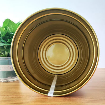 Gold Lined Open Head Steel Pail Perfect Container For Transporting Liquids