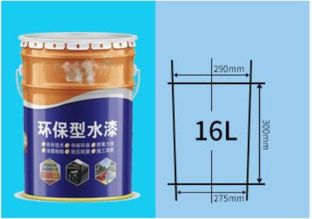 Colorful Tinplate Steel Pail With Customized Lid Rubber Gasket And Stackable Design