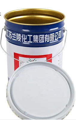 Customizable Logo Ink Bucket With Metal Handle And Gold Coating