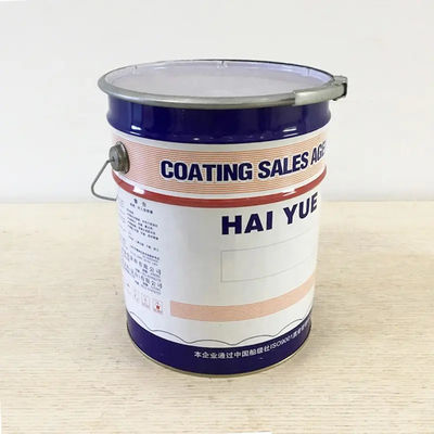 Round Metal Handle Tinplate Pails  / Metal Buckets With Smooth Surface Lever Lock Ring Lid