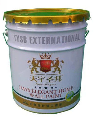 UN Approved 5 Gallon Paint Bucket With Customized Printing And Rubber Gasket Lid