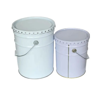 5-Gallon Rust Resistant Galvanized Ink Bucket with Metal Handle and Plastic Grips