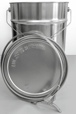 Tinplate Pail With Press-In Lid With Clamping Ring for storage and transportation