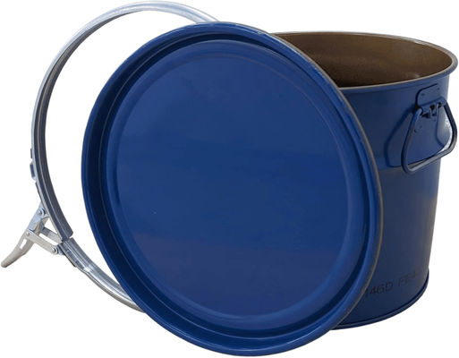 18 L Tinplate Bucket With Lid With Clamping Ring