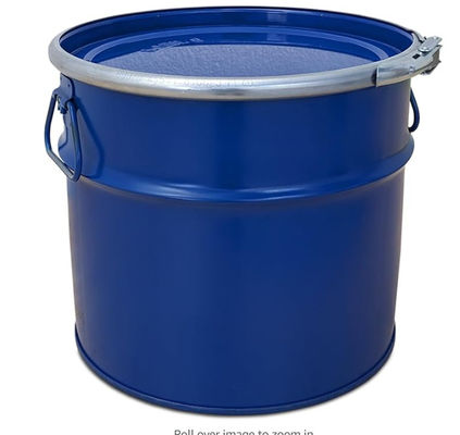 18 L Tinplate Bucket With Lid With Clamping Ring