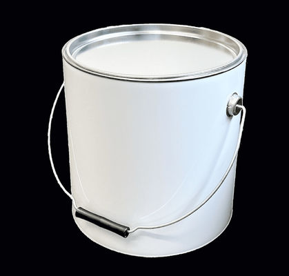 Small Round Tin Can With Lever Lid Perfect For Storing And Transporting Chemicals