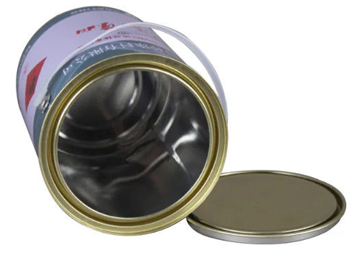 Small Round Tin Can With Lever Lid Perfect For Storing And Transporting Chemicals