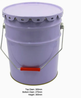 Epoxy Lined Open Head Steel Paint Pail With Lug Cover