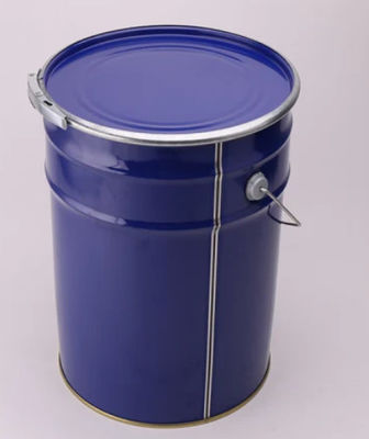 Customizable Chemically Resistant Round Pails with Metal Handles and Lids