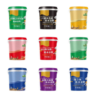 5 Gallon Plastic Paint Bucket With Plain Lid
